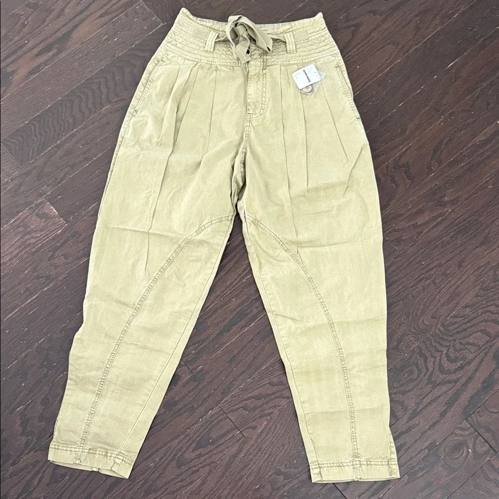 NWT Free People Beige Boho Pants Size 2